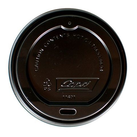 LID HOT CUP 8-16OZ BLACK[C-LT0694]10x100