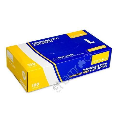 GLOVE VINYL SR PF BLUE LGE 700843]100/10