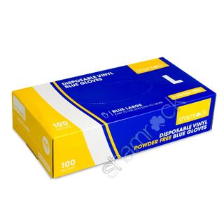 GLOVE VINYL SR PF BLUE LGE 700843]100/10
