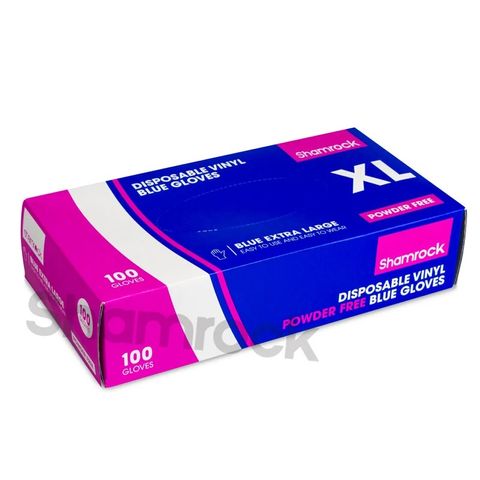 GLOVE VINYL SR PF BLUE XL 700845 100/10