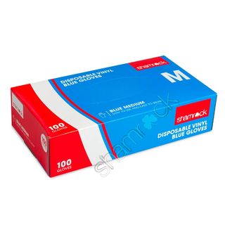 GLOVE VINYL SR BLUE MED [700812]100/10