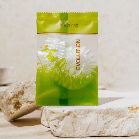 EVOLUTION SHOWER CAP SACHET[EVO-1S]500