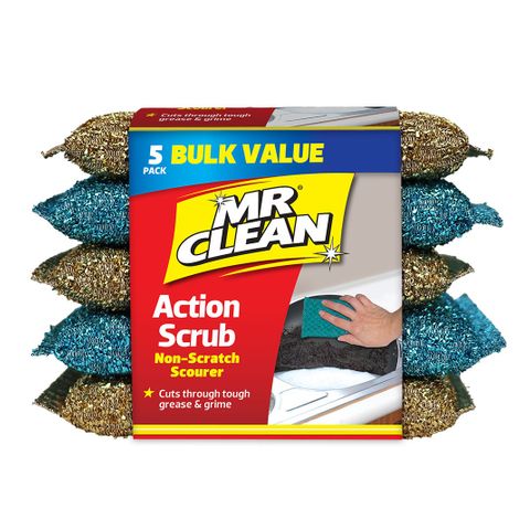 ACTION SCRUB SCOURER 5-PACK [PB057C](24)