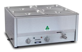 BAIN MARIE c/w 4xZ12100 & LIDS [BM4A]