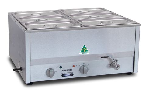 BAIN MARIE c/w 6xZ13150 & LIDS [BM4C]