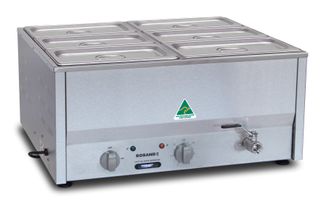 BAIN MARIE c/w 6xZ13150 & LIDS [BM4C]