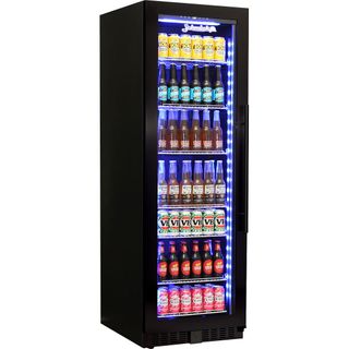 UPRIGHT FRIDGE BLACK 3GLZ 405 [BD425B-B]