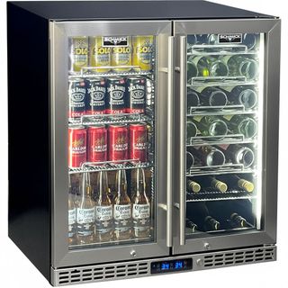 BAR FRIDGE B/W S/S 215L [SK198D-HD]