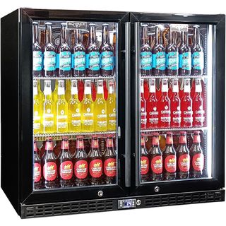 BAR FRIDGE 2DR S/S 257L [SK246-B-HD]