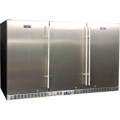 BAR FRIDGE 3DR S/S 399L [SK386-SD]