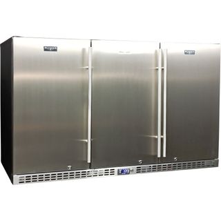 BAR FRIDGE 3DR S/S 399L [SK386-SD]