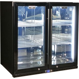 BAR FRIDGE 2DR BLACK 274L [SK245-B-HD]