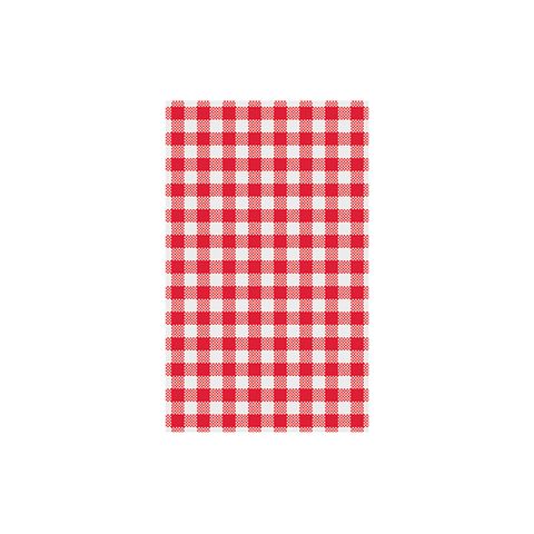 GINGHAM RED PRINT PAPER 190x310 [74204]