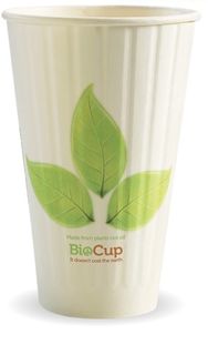 CUP BIO GREEN LEAF DW16oz (BC-16DW)40/15