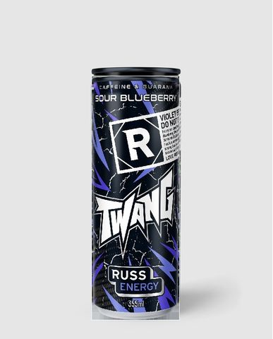 RUSS ENERGY SOUR BLUEBERRY 355ml 24PAK