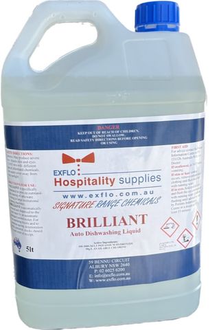 BRILLIANT AUTO DISHWASH LIQUID 5LTR