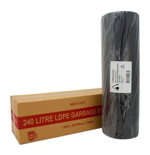 GARBAGE BAG ROLL  240L HD LDBIN240RH 100