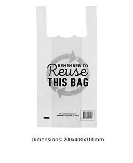 BAG REUSE SINGLET SML[SCWREUSEP-V]100/15