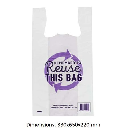 BAG REUSE SINGLETX/LG[LCWXLREUSEPV]50/10