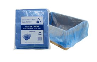 CARTON LINERS BLUE 64X64X39 [CL1BLU] 500