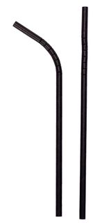 STRAW PAPER FLEXI BLK [EC-DS0485] 250/10