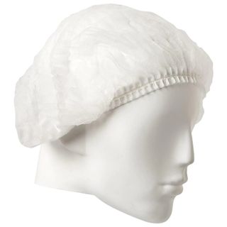 BERET CRIMPED WHITE [21224] 1000/Ctn