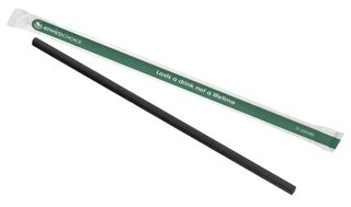 STRAW PAPER REG/WRP BLK[EC-DS0488]200/10