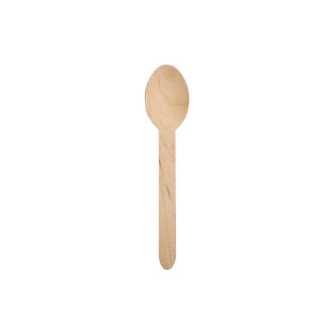 TEASPOON WOOD 10cm FF [WCTSPN] 100/10