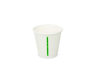 CUP COMPOST DW 8oz WHT SHORT(502245) 500