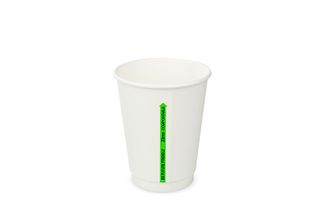 CUP COMPOST DW 12oz WHT TALL(502246)500