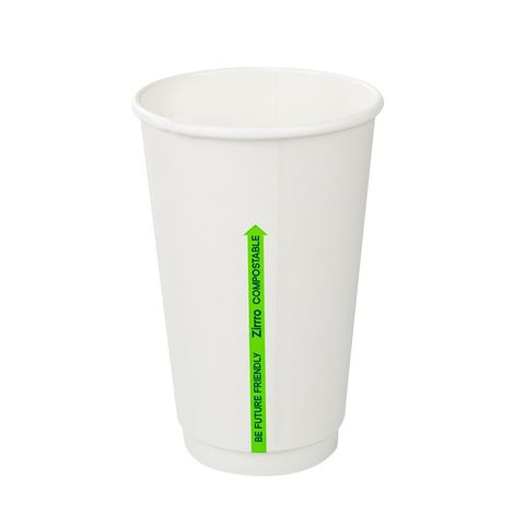CUP COMPOST DW 16oz WHT (502247) 500