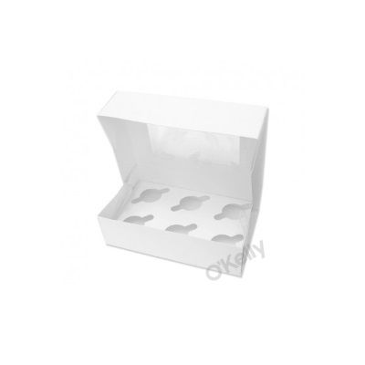 CUPCAKE BOX 6 WINDOW & INSERT[792698]50