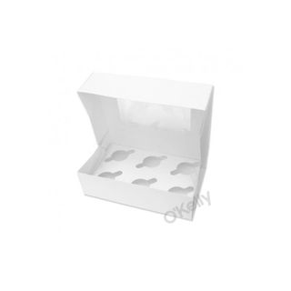 CUPCAKE BOX 6 WINDOW & INSERT[792698]50