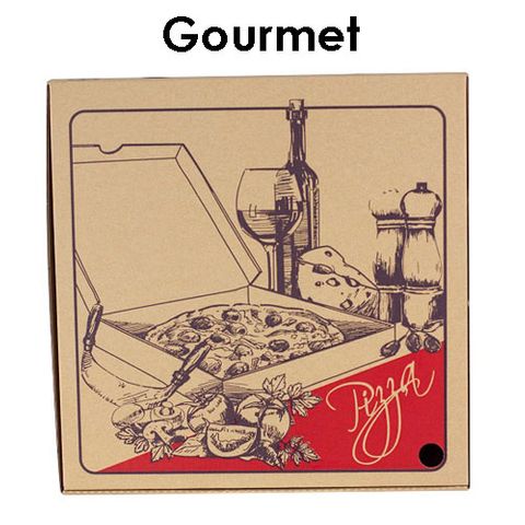 PIZZA BOX 9" BRN GOURMET 50pak[C-PZ7319]