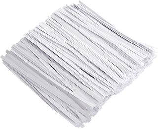 TWIST TIE PAPER WHT 75mm[TIES-P] 1000pak