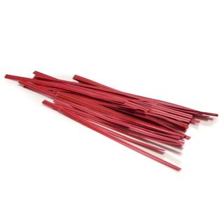 TWIST TIE PAPER RED 75mm 1000pak