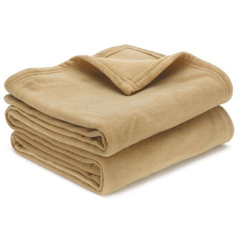 Blanket - Polar Fleece Double Camel