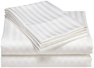 Sheet - King Flat Sateen Stripe 20mm