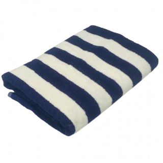 Pool Towel - Blue/White Stripe (160x75)