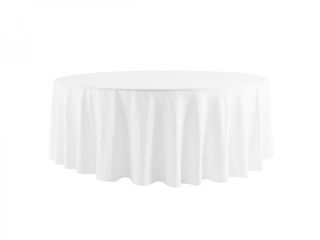 Tablecloth - 2300mm Round White