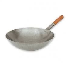 Wok - Iron with Wood Handle 380mm