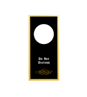 Sign - Do Not Disturb (Black)