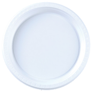Plastic Plates-Round 180mm (10x50)