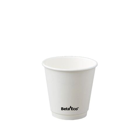 Cups - Beta Eco Double Wall 8oz - White