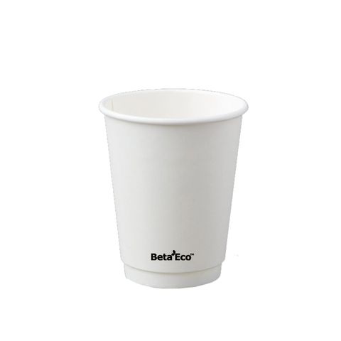 Cups - Beta Eco Double Wall 12oz - White
