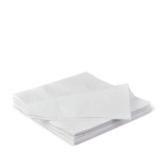 2 ply Dinner Serviette - White (10x100)
