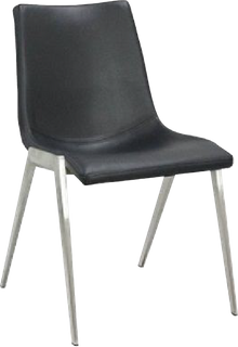 Aidia Chair - Black Stainless
