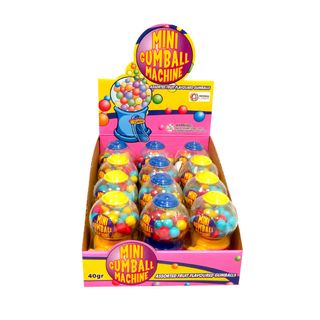 Mini Gum Ball Machine Assorted (12)