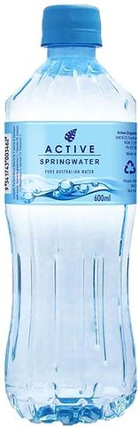 Active Spring Water 600ml x 24