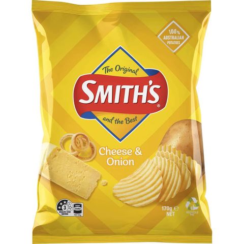 Smiths Chips - Cheese & Onion 170g